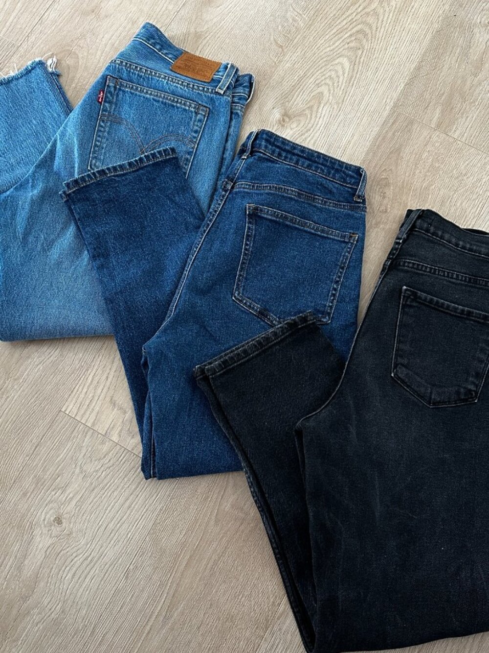 High Waist Straight Jeans Bundle Levis Twik Vibrant sz W30 L26 -